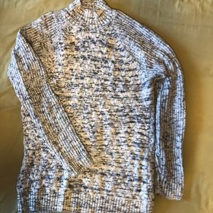 Light blue and navy sweater